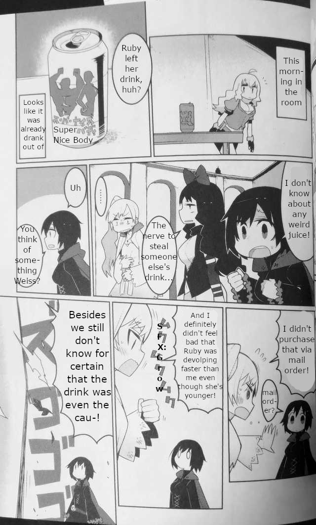 blake_belladonna comic faunus giant giantess growth human kometsubu ruby_rose rwby team_rwby weiss_schnee yang_xiao_long