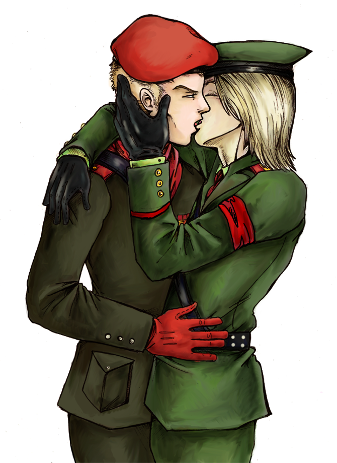 metal_gear metal_gear_solid_3 niuniu raikov revolver_ocelot yaoi young_ocelot