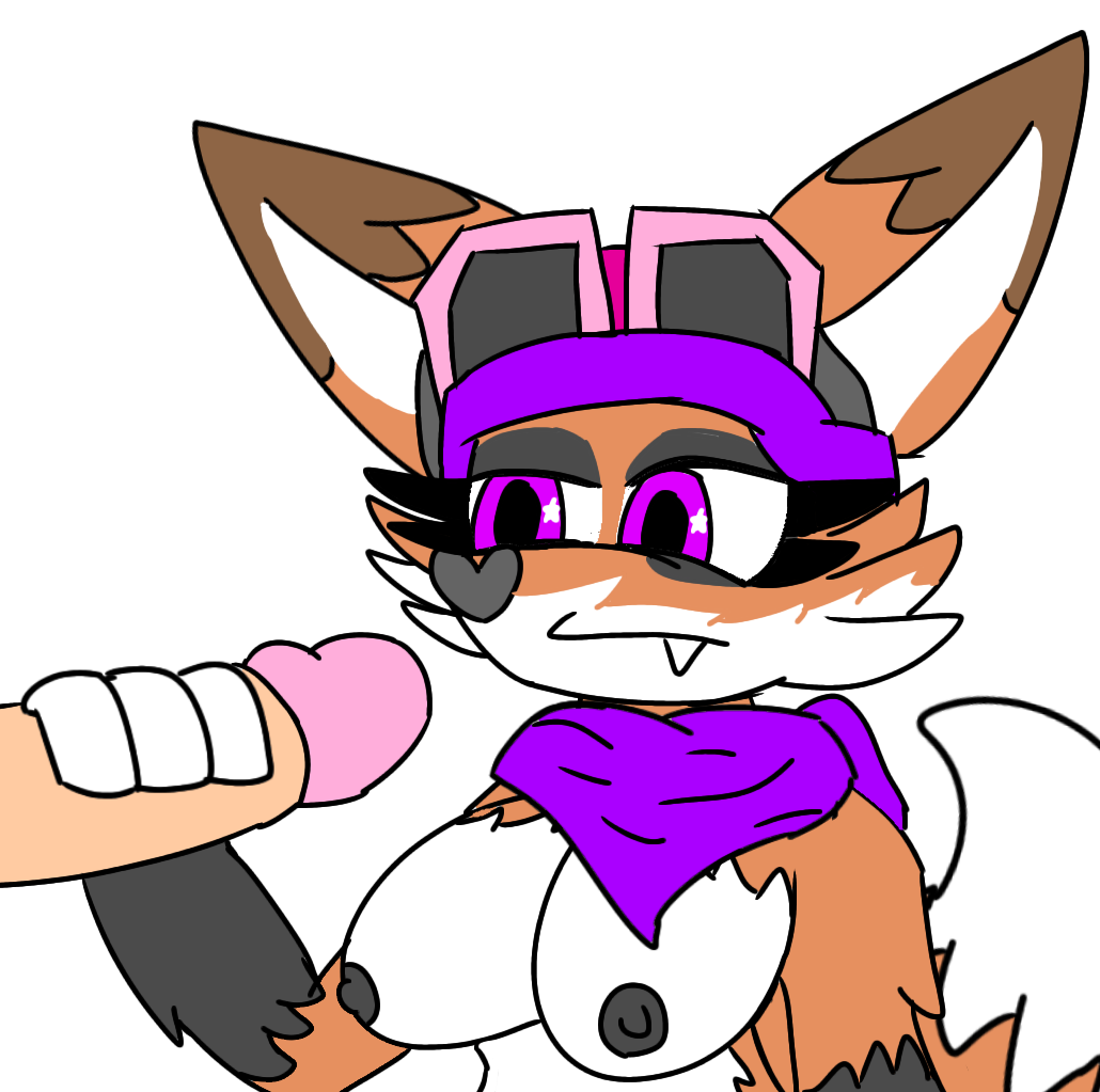 1boy 1boy1girl 1girls breasts dodger_(fortnite) epic_games female fortnite fortnite:_battle_royale fox furry male male/female white_background