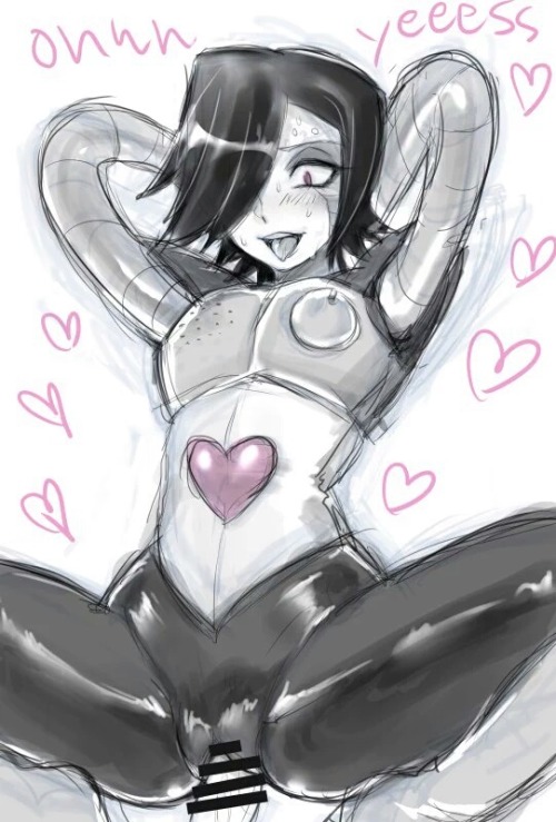 1boy, 1cuntboy, censored, cuntboy, intersex, male, male on cuntboy, male on intersex, male/intersex, male/male, mettaton, mettaton ex, monochrome, offscreen character, pussy, tagme, undertale, undertale (series), unknown artist, vaginal penetration, yaoi