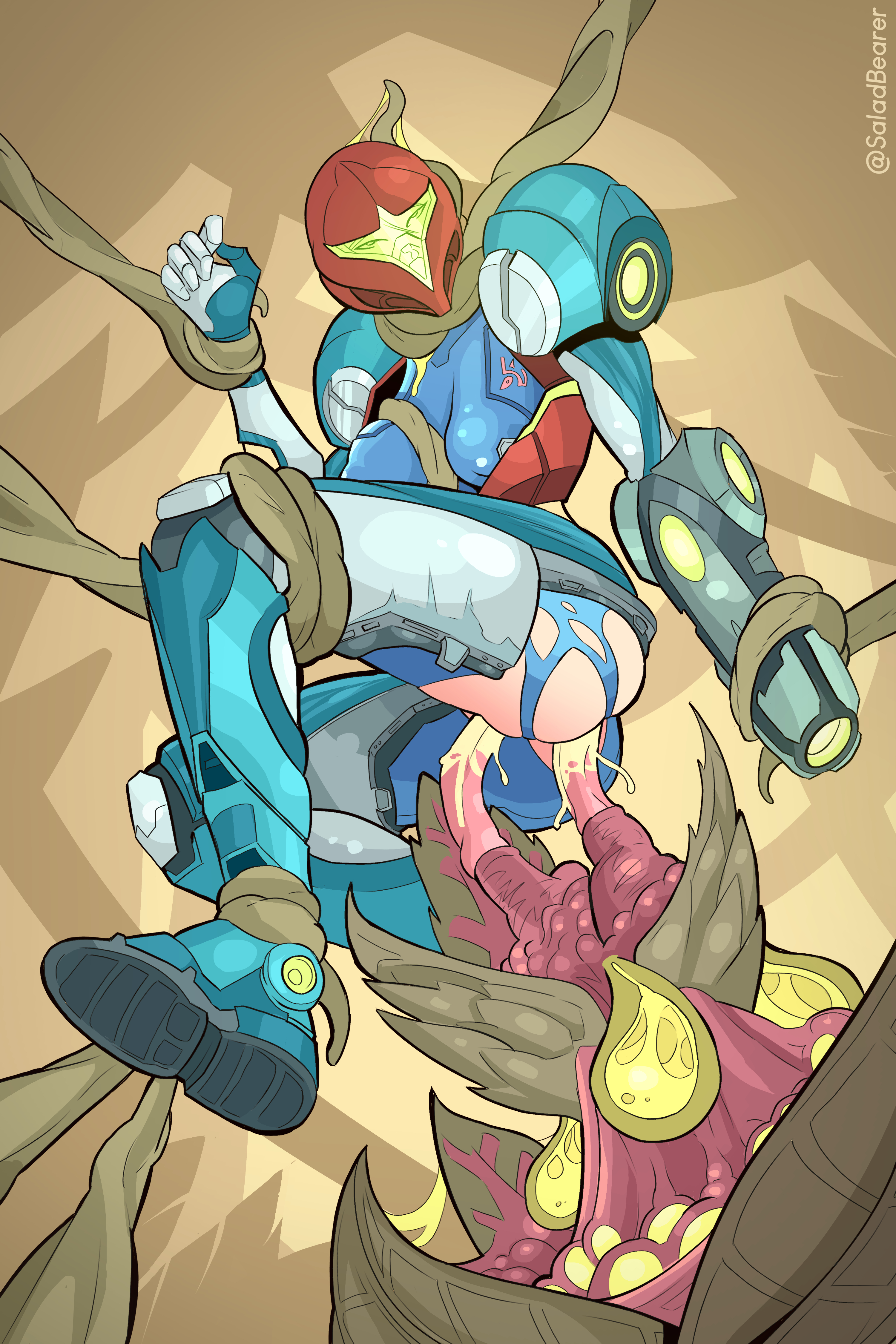 alien, anal, anal sex, armor, armored samus, ass, bodysuit, breast grab, breasts, breasts out, cum, cum in ass, cum in pussy, cum inside, cum string, double penetration, dripping cum, female, helmet, latex, latex bodysuit, latex suit, metroid, nipple bulge, nipples, nipples visible through clothing, penetration, plant, power suit, precum, pussy, rape, saladbearer, samus aran, skin tight, skindentation, strangling, tentacle, tentacle grab, tentacle monster, tentacle penetration, tentacle rape, tentacle sex, thick ass, thick thighs, tight clothing, tomboy, zero suit, zero suit samus
