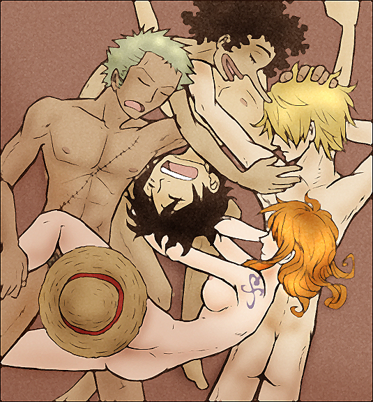 1girls 4boys black_hair blonde_hair completely_nude completely_nude_female completely_nude_male female green_hair hat human male monkey_d_luffy multiple_boys muscular_male nami nude oddly_wholesome one_piece orange_hair pre-timeskip roronoa_zoro sleeping straight_hair straw_hat usopp vinsmoke_sanji wholesome wholesome_nudity