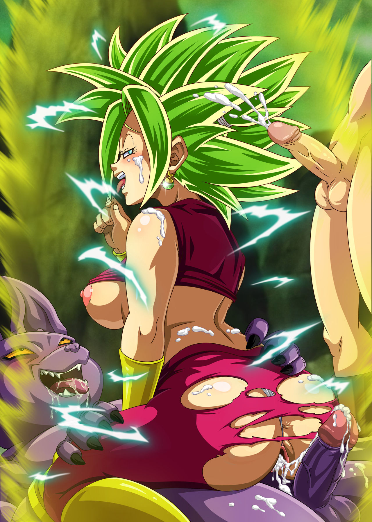 ass_grab big_breasts big_butt big_penis cabba champa champanized cuckold cum_in_pussy cum_inside cum_on_face dragon_ball dragon_ball_super green_hair huge_ass huge_cock kefla purple_skin pussy sano-br shounen_jump smiling smirk sperm thick_ass thick_thighs