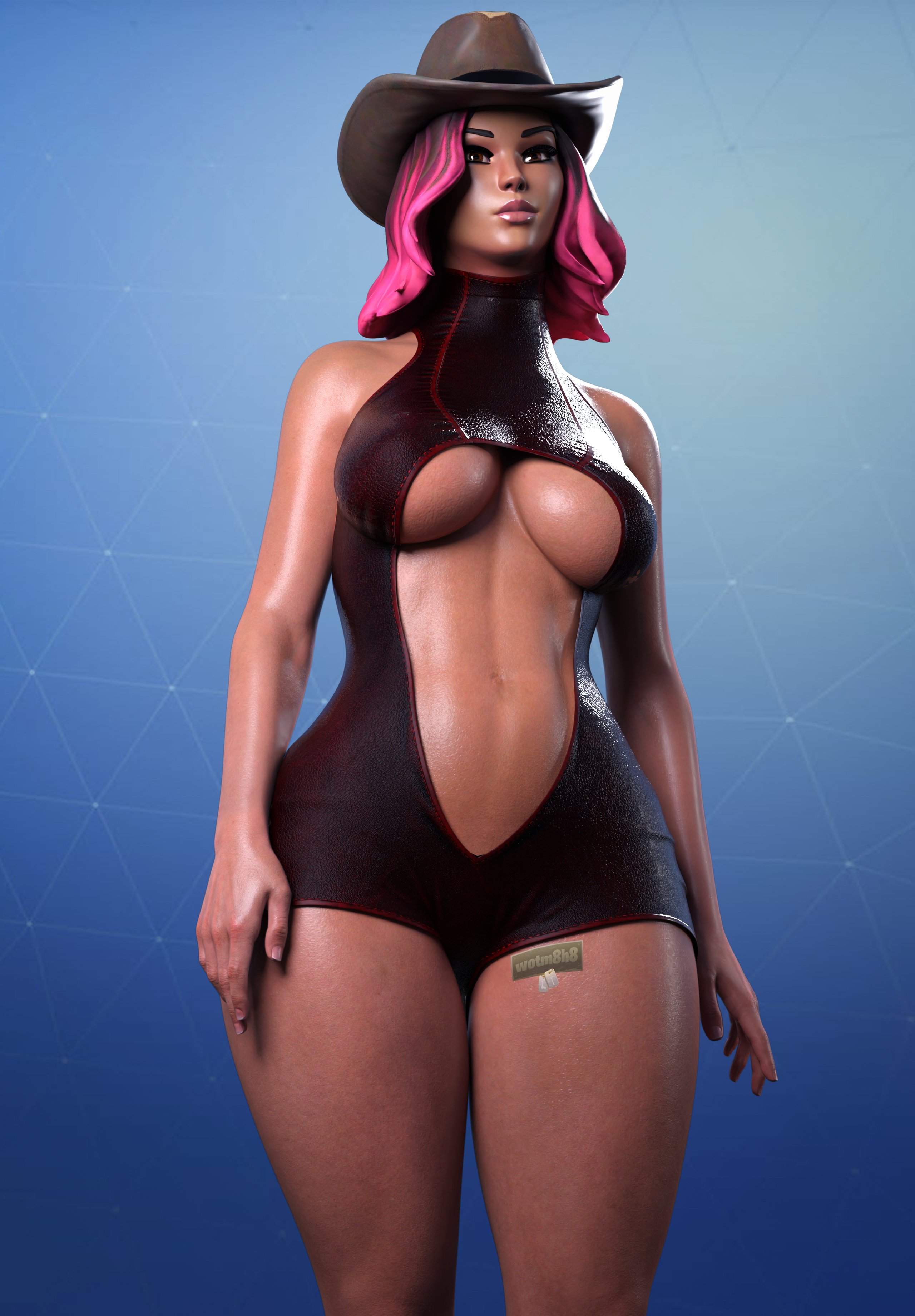 1girls, calamity (fortnite), female, fortnite, thick thighs, wotm8h8