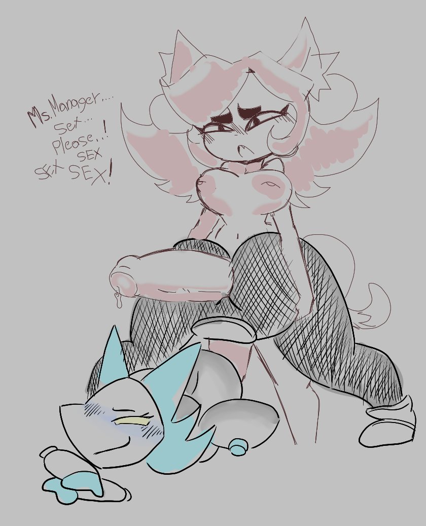 1futa, 2girls, ass, ass up, assjob, cat ears, cat tail, catgirl, clothed, clothed/nude, deltarune, deltarune chapter 2, deltarune chapter 5, female, futa on female, futanari, helton, jack-o pose, mad mew mew, naked, nude, pink (deltarune), precum, tagme, tasque manager (deltarune), tomfooleryarts, undertale, undertale (series), yuri