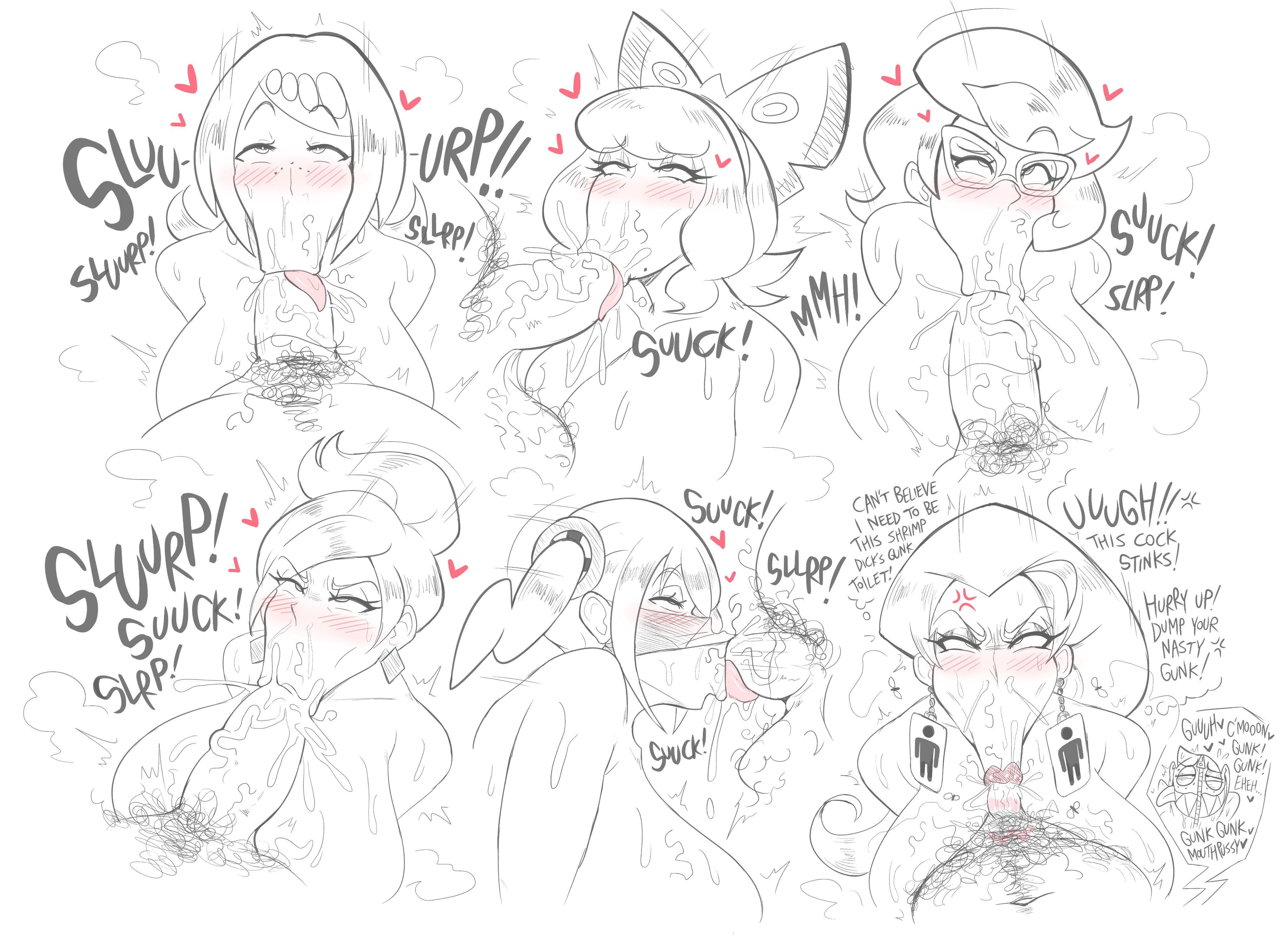 androjuniarto, aurea juniper, blowjob face, canari (pokemon), canary (pokemon), cock, female, glasses, jessie (pokemon), klara (pokemon), lana's mother (pokemon), male, milf, oral, penis, pokemon, tagme, wicke (pokemon)