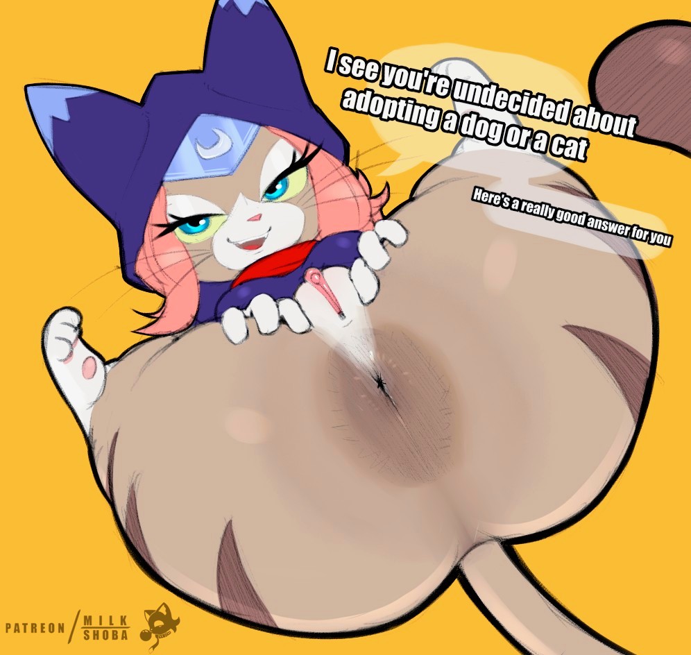anthro, anus, anus focus, big ass, fat ass, milkshoba, monster hunter, tagme, tsukino (monster hunter stories)