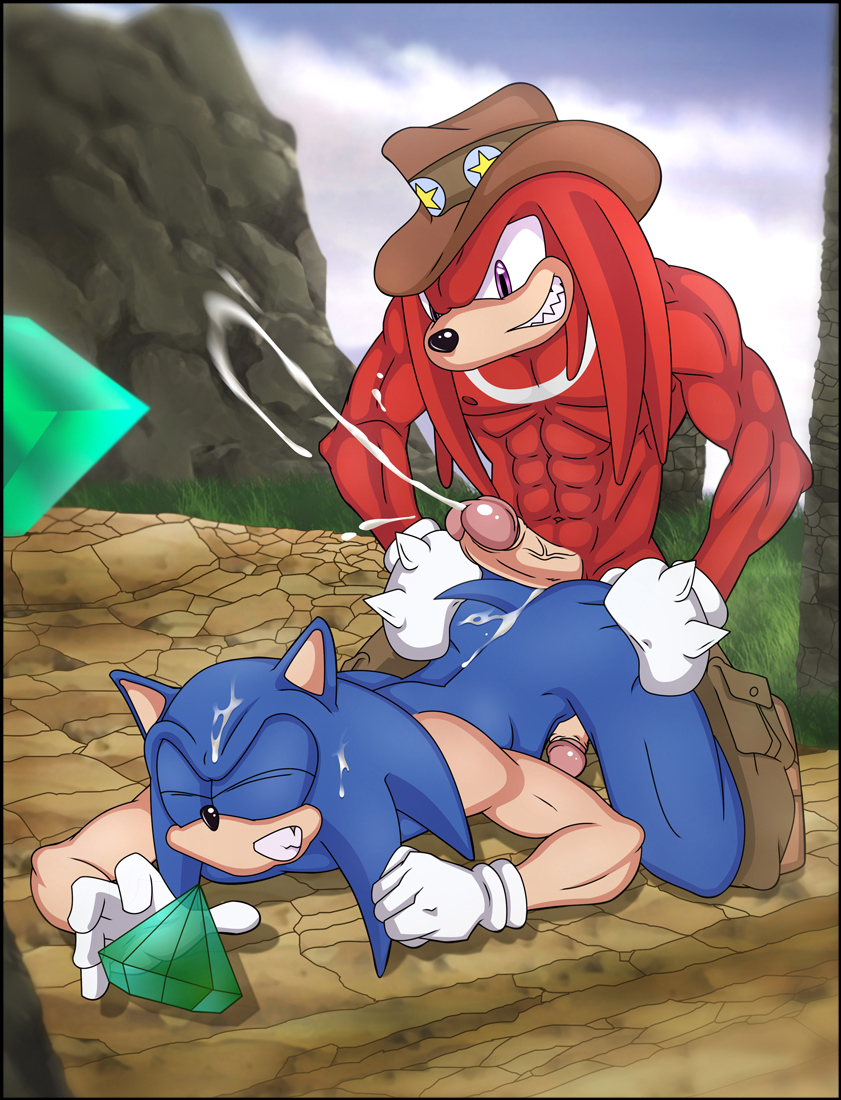 2boys abs ass biceps blue_fur buttjob cum diamond erection forced_yaoi furry gninrom hedgehog knuckles_the_echidna male male_only mammal multiple_males muscle muscles pecs penis rape sonic_(series) sonic_the_hedgehog yaoi