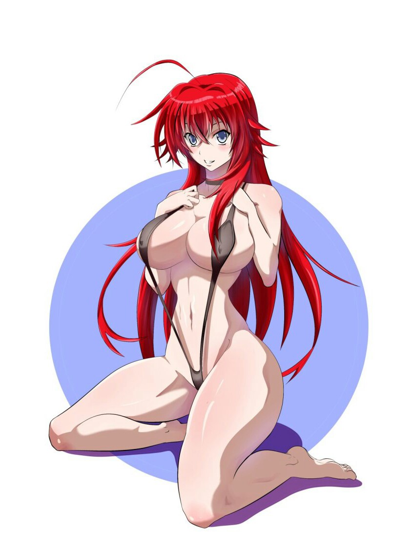 big breasts, blue eyes, breasts, female, female only, high school dxd, long hair, red hair, rias gremory, tagme, white background