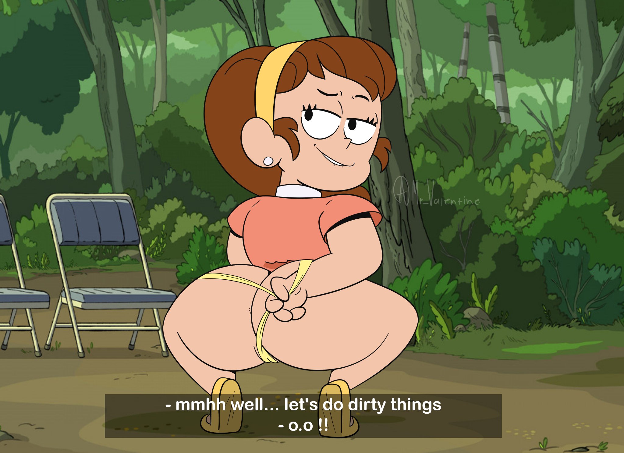 alexis (craig of the creek), alternate version available, ass, ass cleavage, ass crack, big ass, butt crack, craig of the creek, mr valentine00