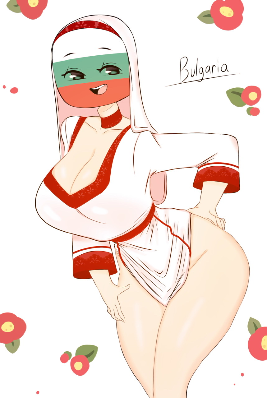 1girls anthro big_breasts bulgaria_(countyhumans) clothed clothed_female countryhumans countryhumans_girl female female_only flawsy flowers_in_background half-dressed hand_on_hip huge_breasts light-skinned_female light_skin looking_at_viewer looking_away national_personification no_panties open_mouth partially_clothed smile solo solo_female standing standing_female tagme thick_ass thick_thighs white_clothes wide_hips