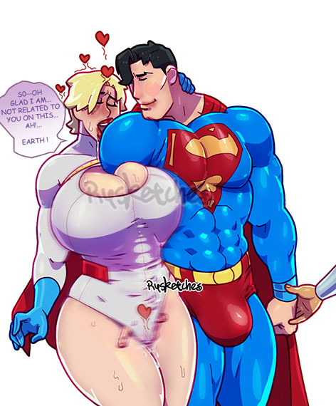 1boy 1girls alien_human alien_look_like_human big_breasts big_penis blush breasts cleavage curvy_milf dc dc_comics dialogue extraterrestrial extraterrestrial_human fingering huge_breasts incest large_breasts moaning power_girl rysketches straight superman superman_(series)