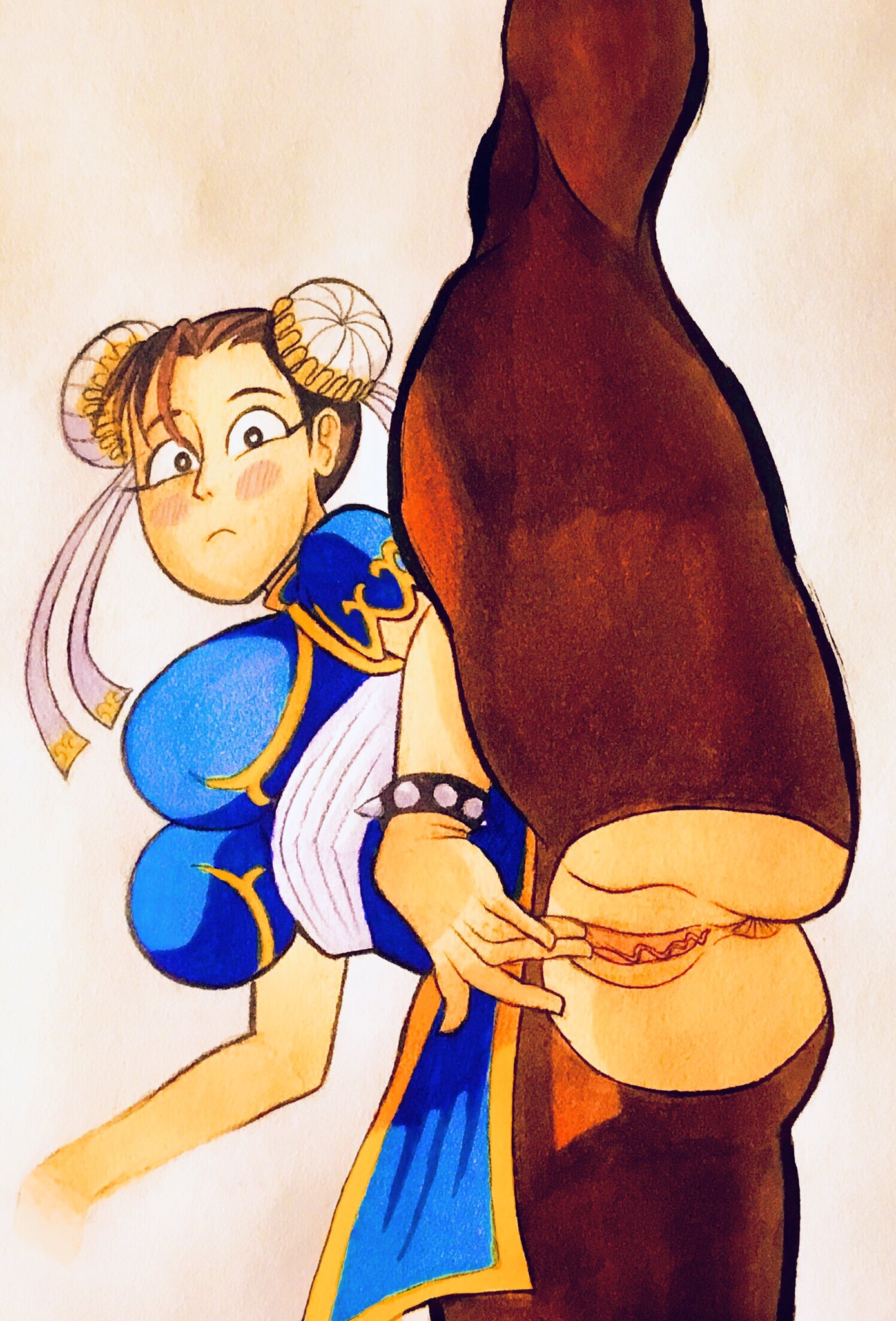 1girls anus ass brown_hair busty capcom chun-li crotchless female female_focus female_only hourglass_figure labia long_hair pantyhose pussy ripped_clothes ripped_clothing sinnni97 solo splits standing standing_split street_fighter tied_hair torn_clothes torn_clothing vagina wide_hips