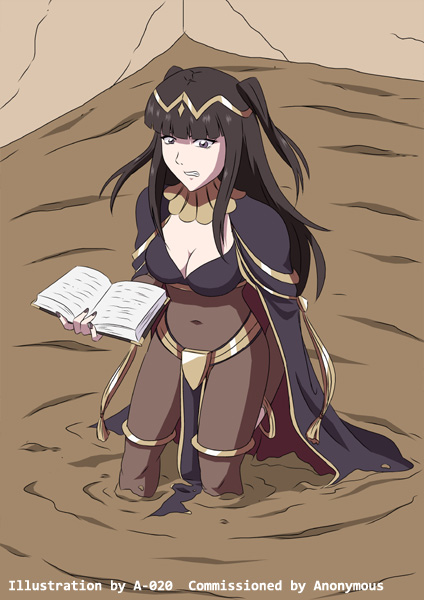 a-020 breasts female fire_emblem fire_emblem_awakening mud nintendo quicksand sinking solo tharja_(fire_emblem)