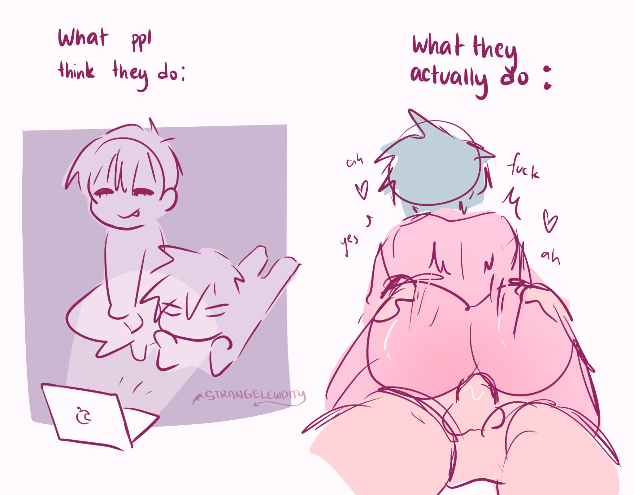 alien stage, cowgirl position, hand on ass, ivan (alien stage), male, male/male, moaning, penis, penis in ass, strangelewdity, till (alien stage)