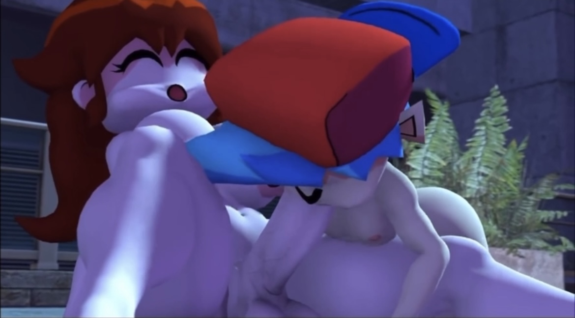 3d, boyfriend (friday night funkin), friday night funkin, futa on male, futanari, girlfriend (friday night funkin), intersex, lolmcfallout, male, penis