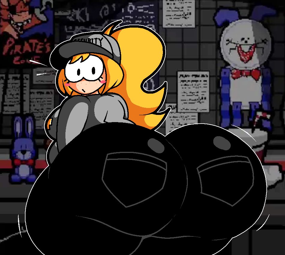 1girl, 1girls, ass, big ass, female, five nights at freddy's, five nights at freddy's: security breach, five nights at frickbears, five nights at frickbears 3, looking back at viewer, sexy, solo, solo female, sussydawsy, tagme, vanessa (fnaf), vanessa shelley (frickbears)