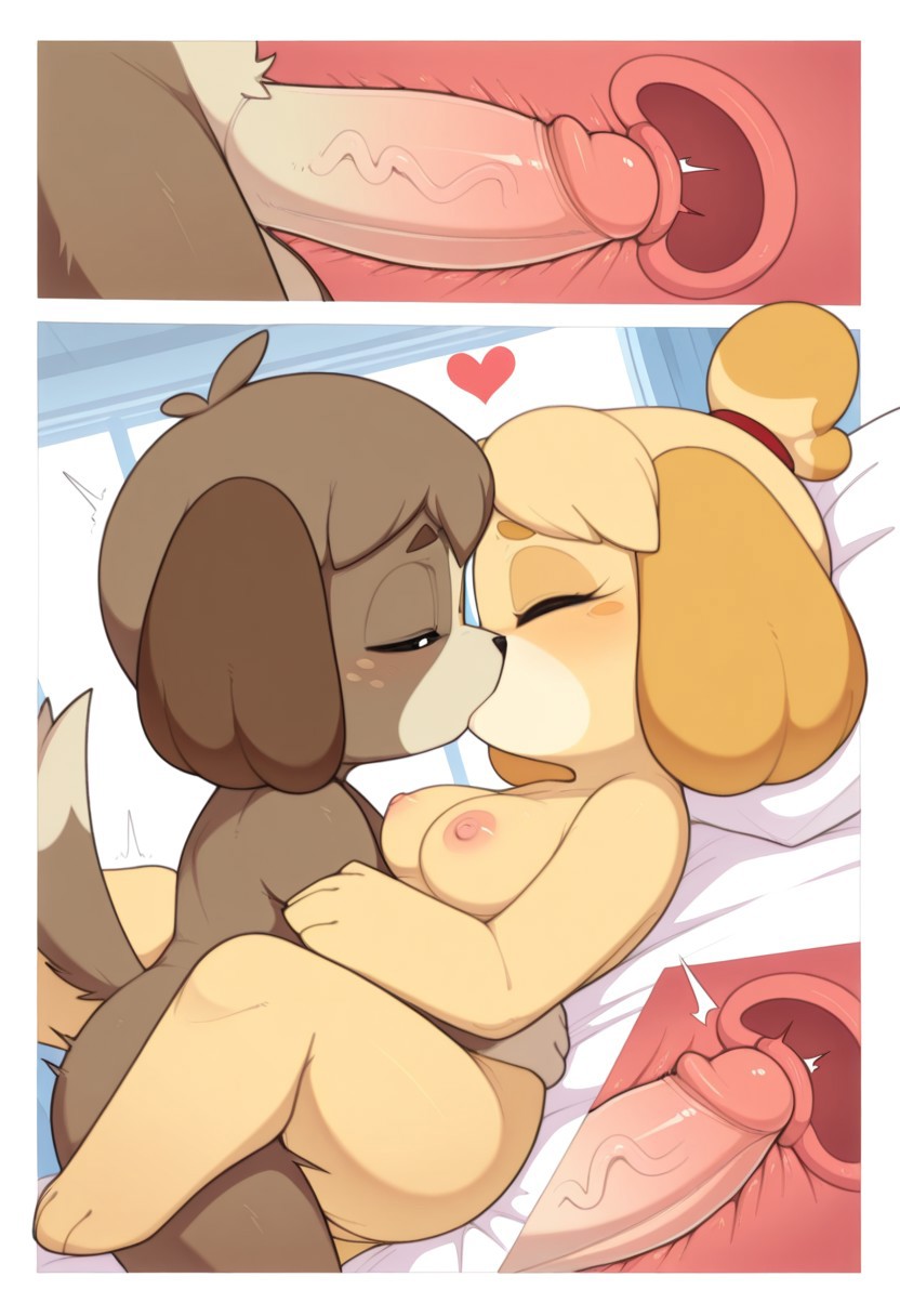 1boy, 1boy1girl, 1girls, ai generated, anguirus12345, animal crossing, anthro, breasts, brother, brother and sister, brother kissing sister, brother penetrating sister, canid, canine, canis, cervical contact, closed eyes, digby (animal crossing), domestic dog, duo, erection, female, female penetrated, from front, from front position, hi res, humanoid genitalia, humanoid penis, incest, internal, isabelle (animal crossing), kissing, kissing while penetrated, lying, male, male penetrating, male penetrating female, male/female, medium breasts, missionary, missionary position, nintendo, nipples, nude, on back, on top, penetration, penile, penile penetration, penis, penis in pussy, pussy, sex, sibling, sister, spread legs, spreading, table lotus, table lotus position, twincest, twins, vaginal, vaginal penetration, vaginal sex