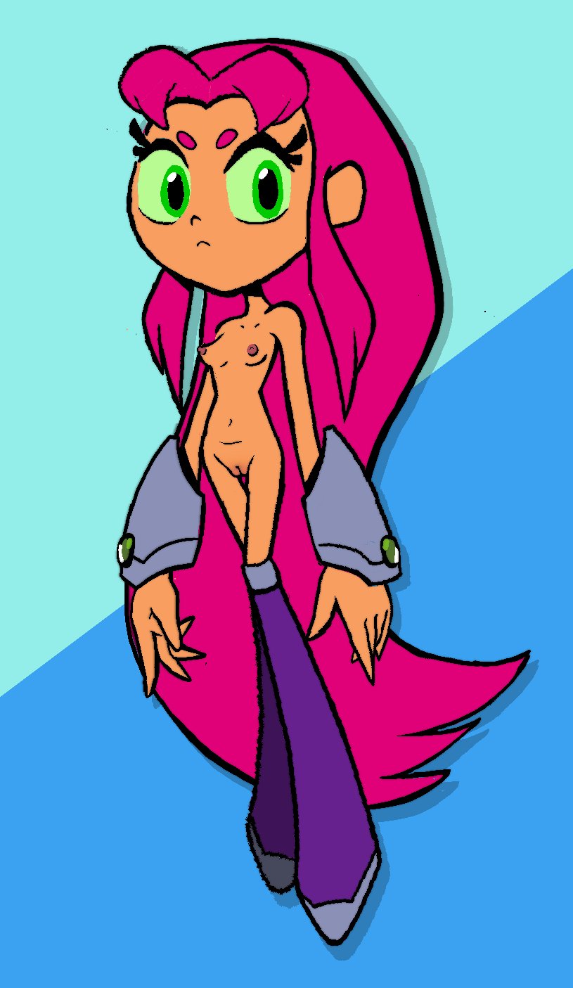dc comics, female, nude, paradia-ex, solo female, starfire, starfire (teen titans go!), teen titans, teen titans go