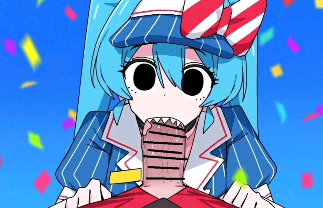 1boy, 1futa, 1girl, 1girls, ai generated, artist request, bar censor, big breasts, big penis, black eyes, blue background, blue hair, blue headwear, blush, bow, breasts, censored, confetti, duo, earrings, empty eyes, fellatio, female, futa, futanari, hair between eyes, hatsune miku, hetero, intersex, jewelry, kasane teto, long hair, looking at viewer, mesmerizer (vocaloid), open mouth, oral, penis, pov, puffy short sleeves, puffy sleeves, red hair, sharp teeth, shirt, short sleeves, simple background, solo focus, striped, tagme, teeth, tongue, twintails, visor cap, vocaloid