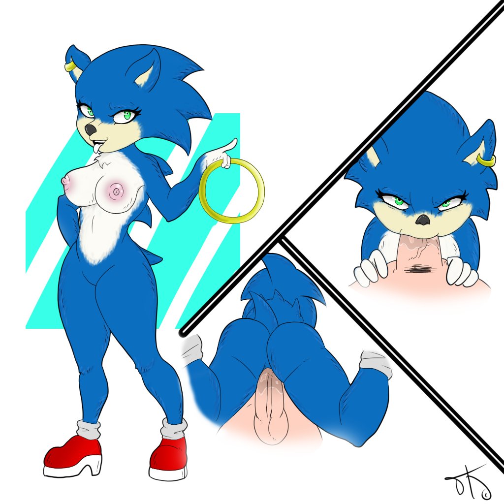 1:1 2019 anthro balls blue_body blue_fur clothing digital_media_(artwork) duo erection eulipotyphlan exposed_torso fellatio female female_penetrated footwear footwear_only fur genitals green_eyes handwear hedgehog human human_on_anthro interspecies male male/female male_penetrating male_penetrating_female mammal mostly_nude mtf_crossgender multicolored_body multicolored_fur oral penetration penile penis rule_63 sega sex shoes shoes_only signature simple_background sonic_(series) sonic_the_hedgehog sonic_the_hedgehog_(film) sonic_the_hedgehog_(series) sonique_the_hedgehog the_kangourou two_tone_body two_tone_fur ugly_sonic white_background white_body white_fur