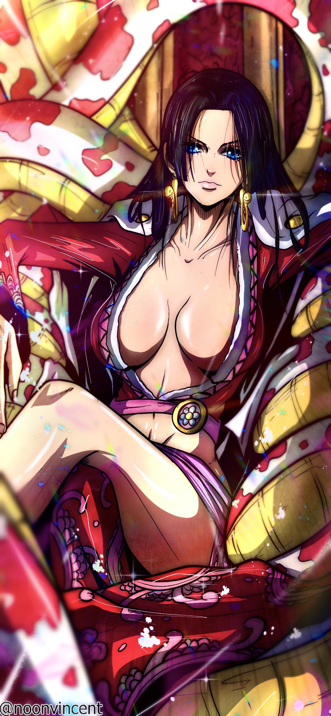 big_breasts boa_hancock female female_only long_hair noonvincent one_piece salome_(one_piece) solo_female