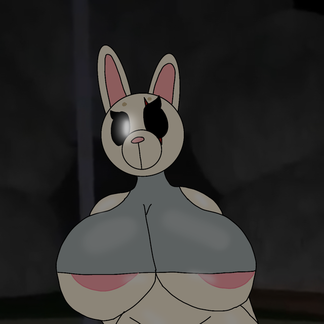 1girls anthro big_breasts breasts bunny_(piggy) equivalent_piece2498 furry infected_(piggy) piggy_(game) rabbit roblox roblox_game solo source_request tagme