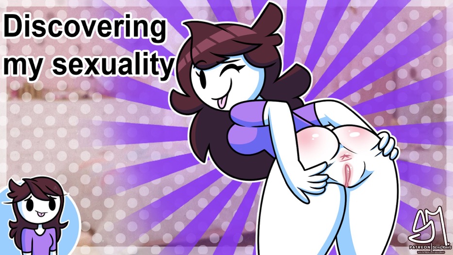 ass, asshole, big ass, bottomless, brown hair, female, jaiden, jaiden animations, jaidenanimations, purple shirt, pussy, semidraws, spread anus, spread ass, spread pussy, spreading, tagme, text, thick thighs, thumbnail, tongue, tongue out, wink, winking, winking at viewer, youtube, youtuber