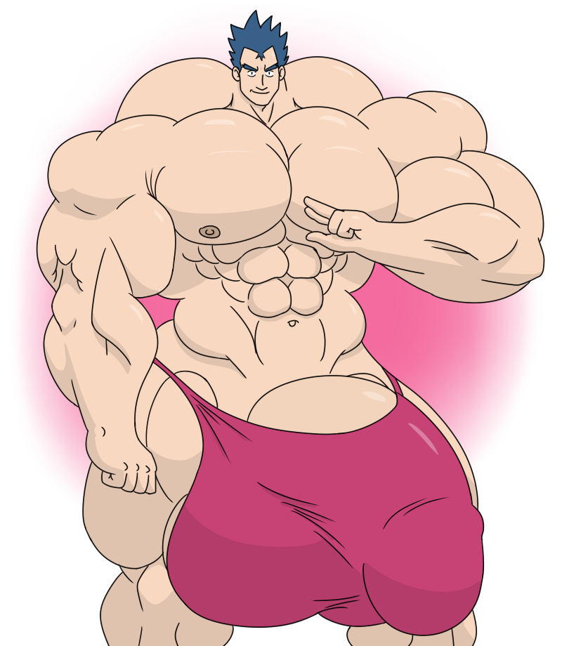 abs biceps bodybuilder bughemoth game_freak human hyper hyper_balls hyper_bulge hyper_genitalia hyper_muscles hyper_penis hyper_testicles koga_(pokemon) male male_focus male_only muscle muscles muscular muscular_arms muscular_ass muscular_back muscular_legs muscular_male muscular_thighs nintendo nipples pecs pokemon solo veins veiny_penis