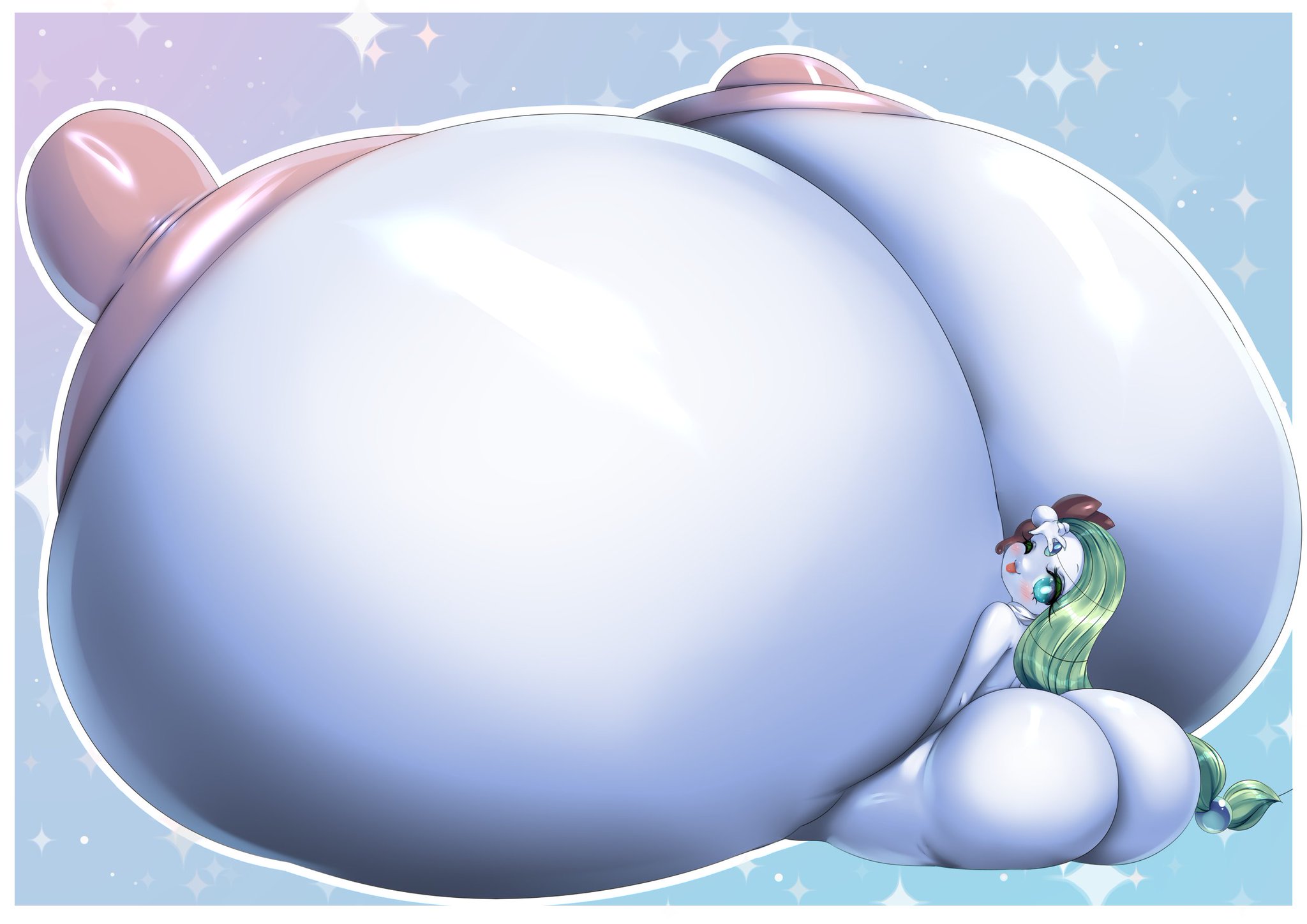 areolae, ass, big breasts, breasts, female, huge ass, huge breasts, huge hips, huge nipples, huge thighs, hyper, hyper ass, hyper breasts, hyper nipples, immobile, meloetta, nipples, nude, pokémon (species), pokemon, pokemon (species), pokemon only, tagme, tagme (artist)