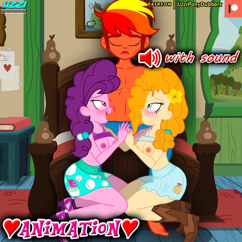 color colored human_male my_little_pony pear_butter_(mlp) sugar_belle_(mlp) tagme uzzi-ponydubberx