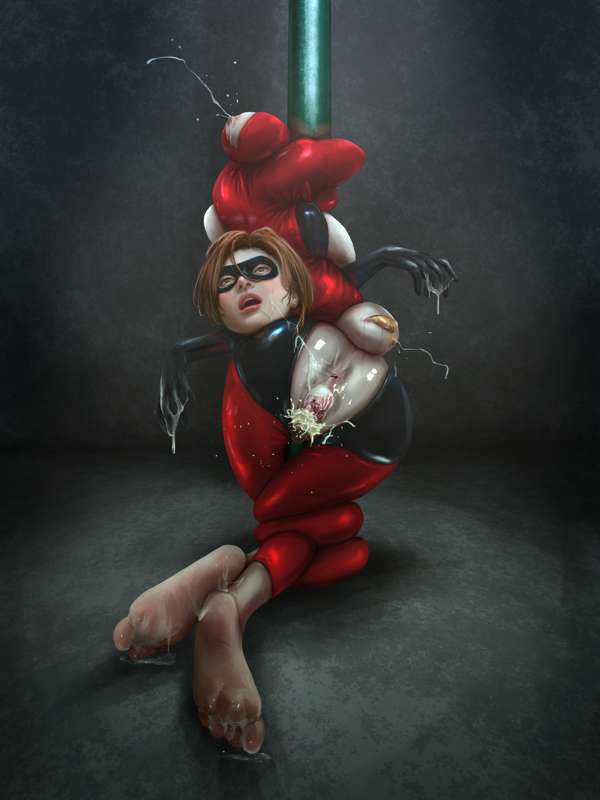 amaterasutakaou, defeated heroine, elastigirl, feet, female, gore, guro, helen parr, the incredibles