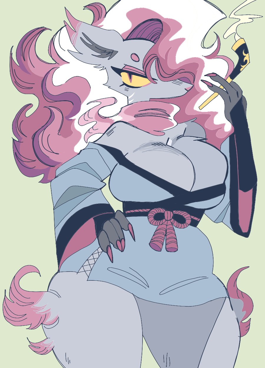anthro, big breasts, breasts, female, fur, furry, furry only, hisuian zoroark, nintendo, pokémon (species), pokemon, pokemon (species), pokemon legends: arceus, puppychan, tagme, thick thighs, wide hips, zoroark