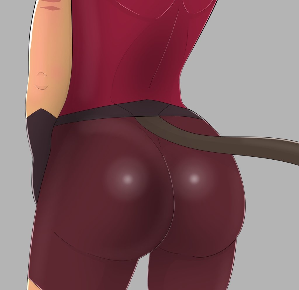 ass ass_focus big_ass big_butt bodysuit catgirl catra female presenting presenting_hindquarters sharkcheeks shiny skin_tight tail tight_clothing