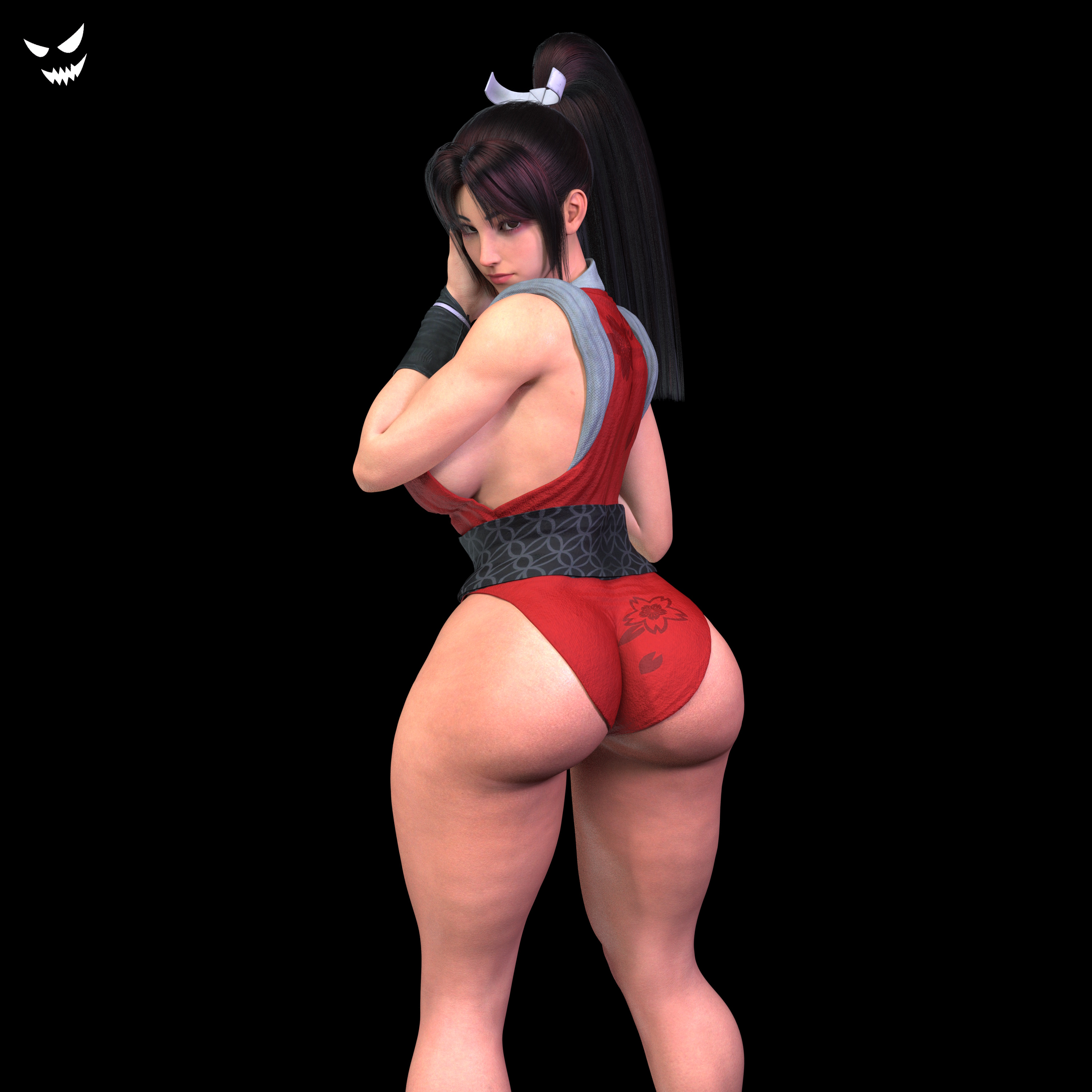 1girls, 3d, ass, big ass, big breasts, breasts, cleavage, fatal fury, female, female only, gm studios, huge nipples, king of fighters, mai shiranui, mai shiranui (street fighter 6), solo, street fighter, street fighter 6, thick thighs, voluptuous, voluptuous female