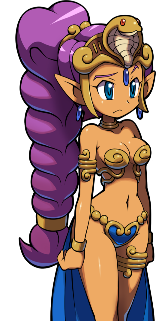 1girls alternate_costume bikini_armor dancer_outfit dancer_shantae dark_skin female female_only harem_outfit human kou_(makoto_yabe) medium_breasts official_art purple_hair revealing_clothes shantae shantae_(character) shantae_and_the_pirate's_curse slave slave_outfit smooth_skin solo unconvincing_armor