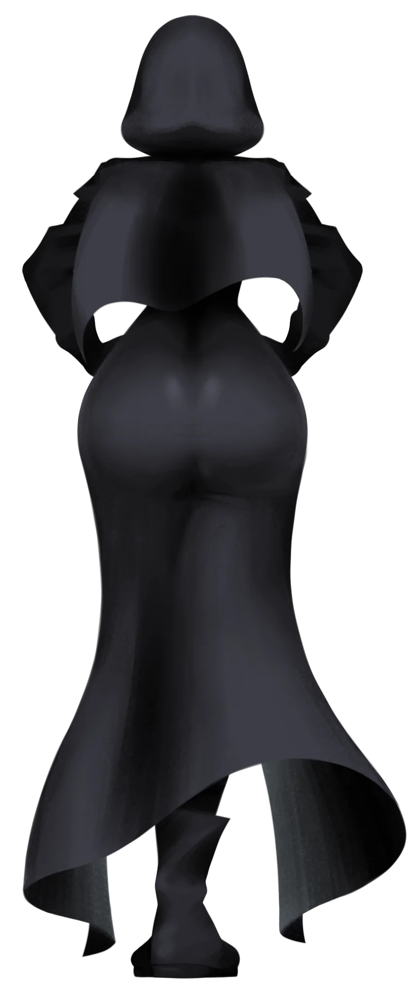 ass big_ass clothed facing_away facing_away_from_viewer female fully_clothed rule_63 saltyslice scp-049 scp_foundation solo tagme transparent_background