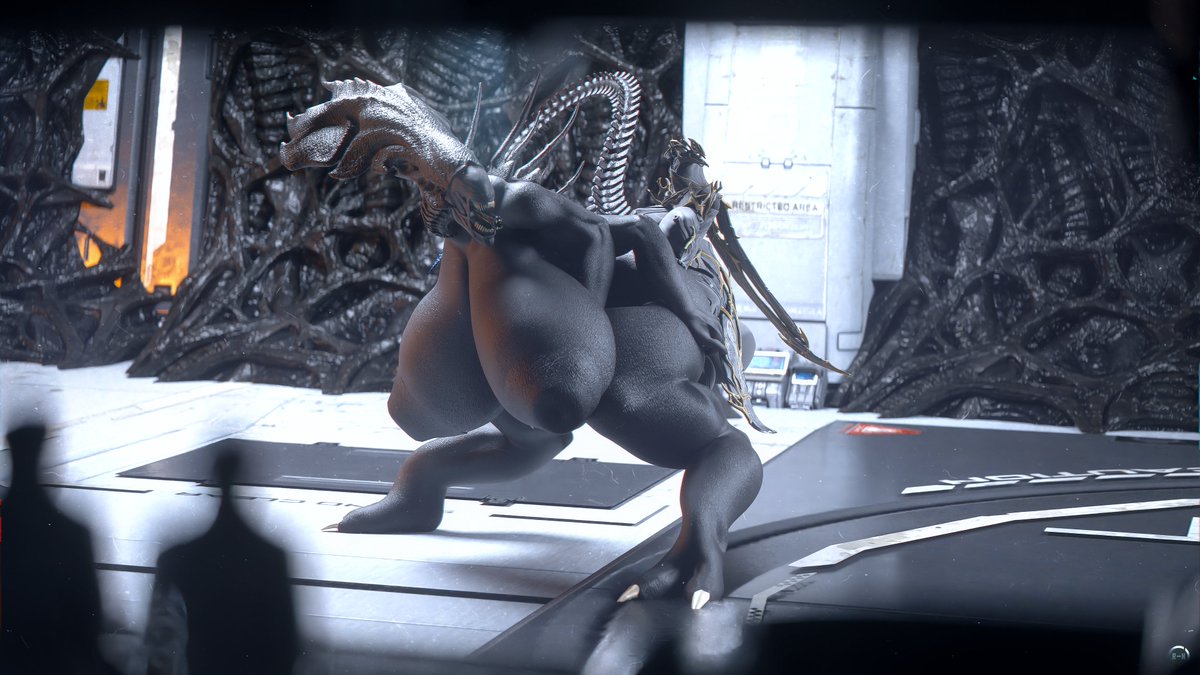 1futa, 1girls, 3d, 4 arms, alien, alien (franchise), anthro, ass, balls, big ass, big balls, big breasts, breasts, character request, female, female xenomorph, femomorph, futa on female, futanari, height difference, huge ass, huge balls, huge breasts, hyper, hyper balls, hyper breasts, inner mouth, intersex, multi arm, multi limb, robot, runn1non, sharp teeth, size difference, tail, thick thighs, warframe, wide hips, wisp prime (warframe), xenomorph, xenomorph queen, xenomorph tail