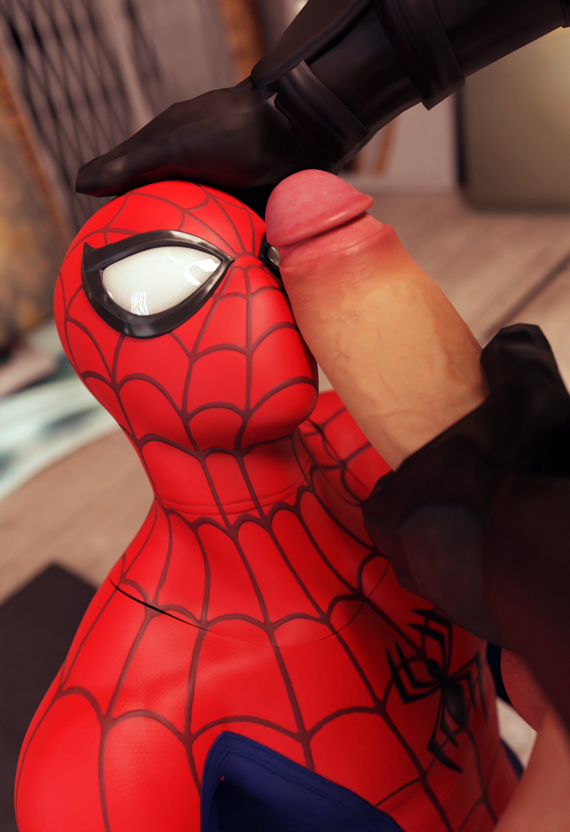 2boys, 3d, balls, bodysuit, deadpool, fortnite, gay, male, male focus, male only, martistot, marvel, marvel comics, mask, penis, penis against face, penis on face, peter parker, spider-man, spider-man (fortnite), spider-man (series), yaoi