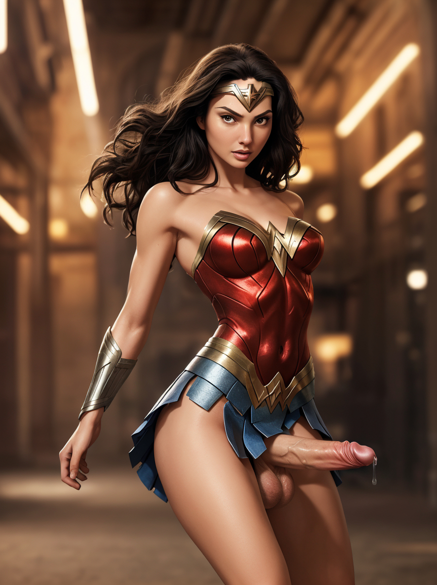 1futa, accidental exposure, ai generated, athletic, athletic futa, balls, balls under clothes, bottomless skirt, breasts, dc, dc comics, dickgirl, erect penis, erection, erection under clothes, erection under skirt, futa only, futanari, half-erect, intersex, large penis, makychan, partially clothed, penis, penis out, penis under clothes, penis under skirt, precum, precum drip, public, public exposure, public nudity, skirt, small breasts, useless clothing, wardrobe malfunction, wonder woman, wonder woman (series)