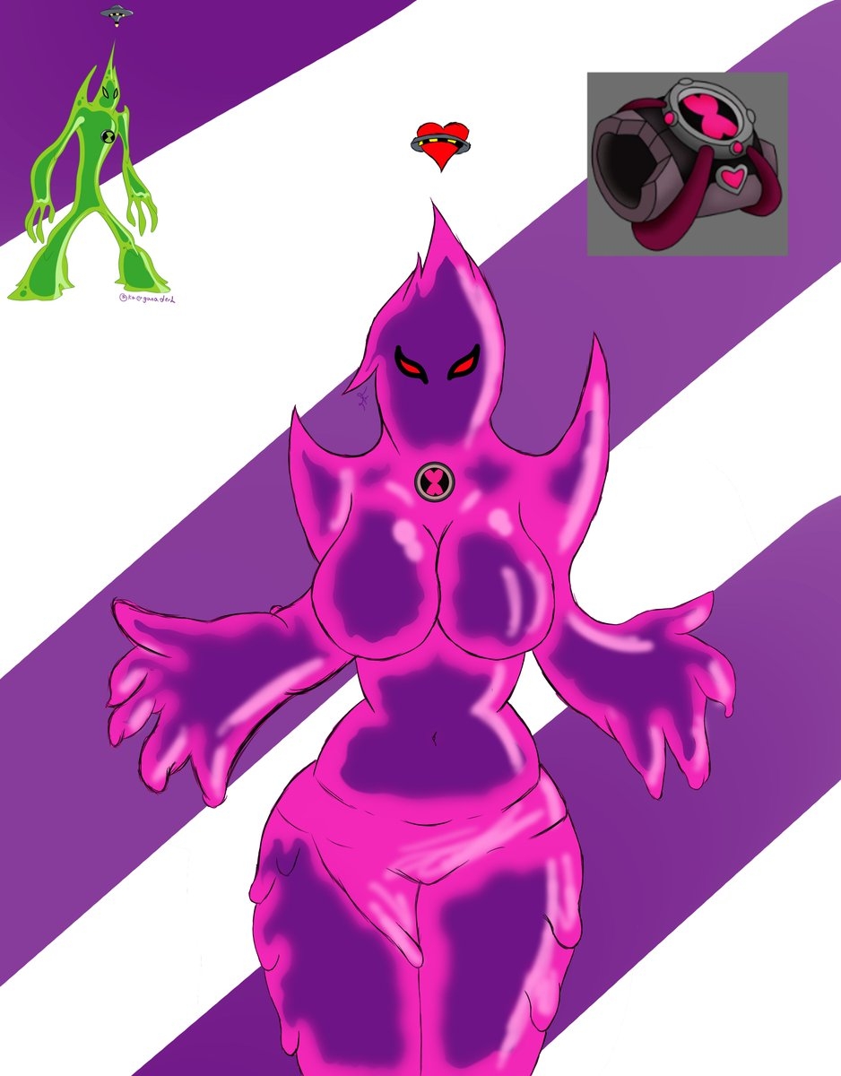 1girls alien alien_girl ben_10 chaquetrix female goop_(ben_10) polymorph_(ben_10) slime_girl solo