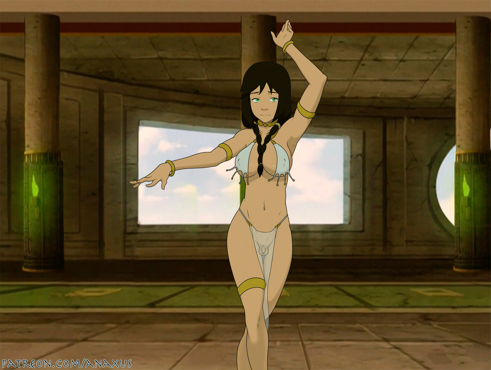 1futa, alternate breast size, alternate costume, anaxus, anonfutashopper (editor), armlet, armpits, avatar the last airbender, background, balls, bare legs, bare shoulders, belly dancer, big breasts, braided twintails, breasts, brown hair, busty, clothed, clothing, edit, edited, erect nipples, erect nipples under clothes, futa only, futanari, green eyes, hourglass figure, intersex, jewelry, jin (avatar), large breasts, light skin, light-skinned futa, medium breasts, mostly nude, nickelodeon, nipples, penis, see-through, see-through clothing, small penis, solo, solo futa, standing, testicles, third party edit, third-party edit, voluptuous