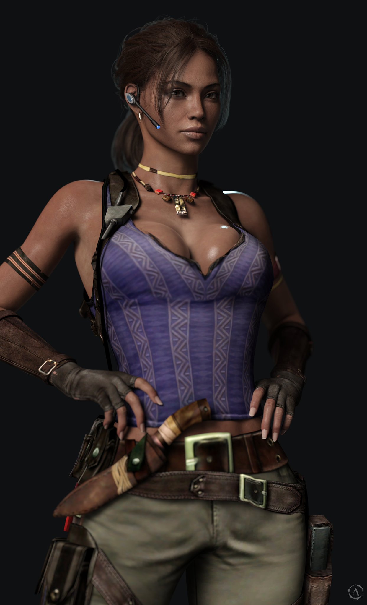 1girls, 3d, alef3d, alf3d, ass, big ass, big breasts, breasts, brown body, brown skin, brown-skinned female, bust, busty, capcom, chest, curvaceous, curvy, curvy figure, dark skin, dark-skinned female, eyebrows, eyelashes, eyes, female, female focus, hips, hourglass figure, huge breasts, human, large breasts, legs, light skin, light-skinned female, lips, mature, mature female, resident evil, resident evil 5, sheva alomar, slim waist, thick, thick hips, thick legs, thick thighs, thighs, top heavy, voluptuous, waist, wide hips