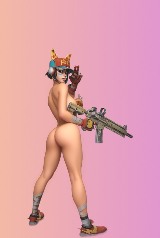 3d asian ass battle_royale delivery_girl farlight_84 female fortnite game_cg gaming gun looking_at_viewer maggie military naked naked_female nude nude_female pc petite pizza shooting skimpy slim solo tease thin video_games white_skin yellow_skin