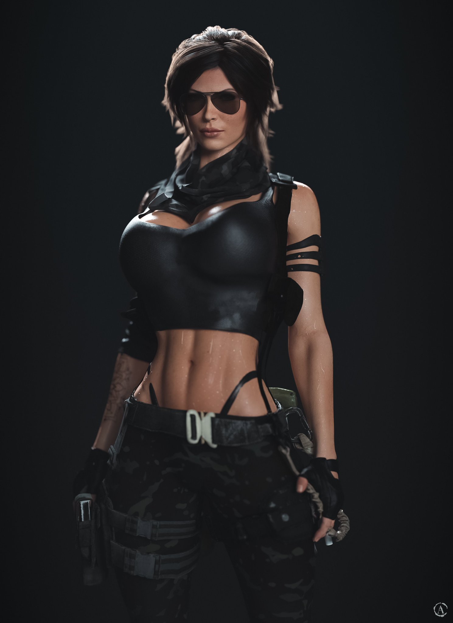 1girls, 3d, alf3d, ass, aviator sunglasses, big ass, big breasts, breasts, bust, busty, chest, curvaceous, curvy, curvy figure, eyebrows, eyelashes, eyes, female, female focus, hips, hourglass figure, huge breasts, human, lara croft, lara croft (survivor), large breasts, legs, light skin, light-skinned female, lips, mature, mature female, slim waist, solo, sunglasses, thick, thick hips, thick legs, thick thighs, thighs, tinted eyewear, tomb raider, tomb raider (survivor), top heavy, voluptuous, waist, wide hips
