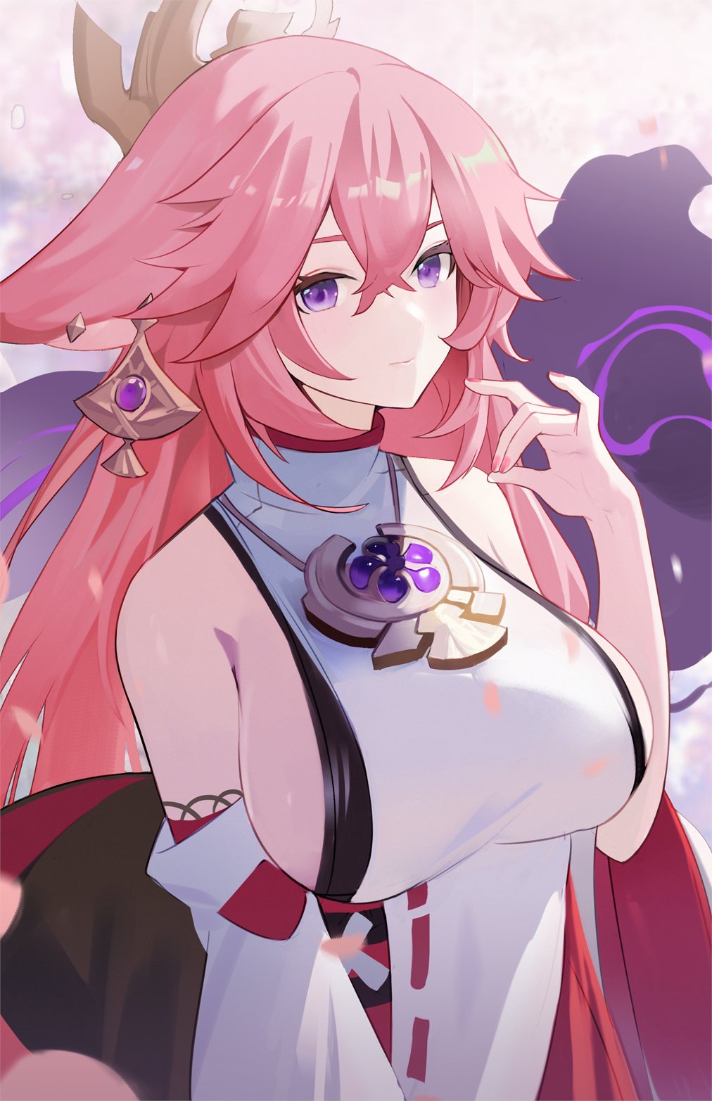 blaname, female, genshin impact, tagme, yae miko