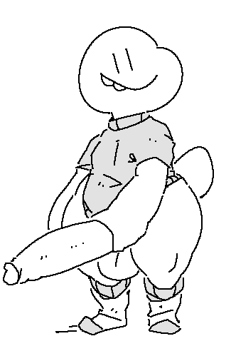 anthro balls big_penis boatboots clothed clothing erection footwear genitals gordon_(sailewder) huge_cock lizard long_penis low_res male monochrome partially_clothed penis reptile sailewder scalie shirt socks solo standing thick_thighs topwear