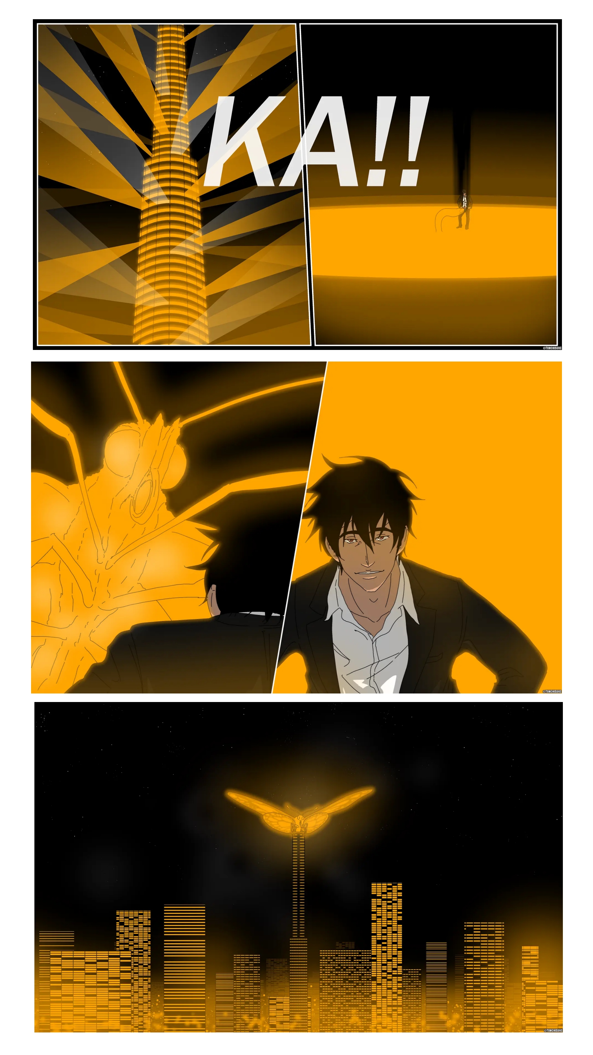 1boy, 1monster, bara, big penis, black hair, blowjob, comic, comic strip, dark skin, dark-skinned male, dick, erection, faceless character, feral, feral on human, hi res, human, human on feral, human penetrating, humanoid penis, living fleshlight, living onahole, long penis, male, male focus, male only, massive penis, milking, muscles, muscular, muscular male, naked, nude, octopus, onahole, orgasm, original, original character, parasite, penis, penis milking, plain background, pubic hair, standing, sucking, suction, tan skin, tentacle, tentacle monster, tonchisuke, white background, x-ray, yaoi