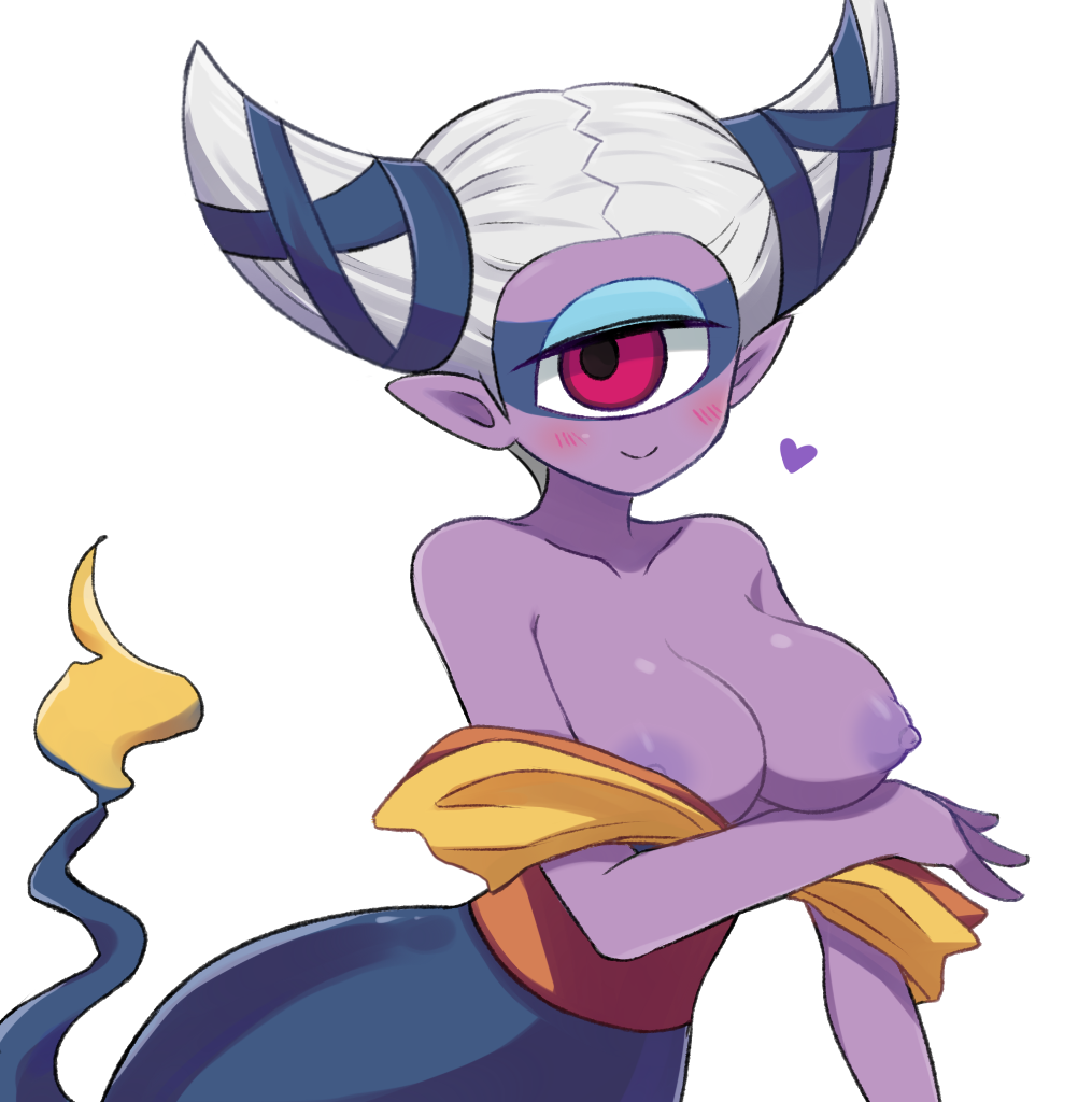 female fuumin insomni kokonoue level-5 monster nipples one_eye tagme tits_out yo-kai(species) yo-kai_watch youkai_watch