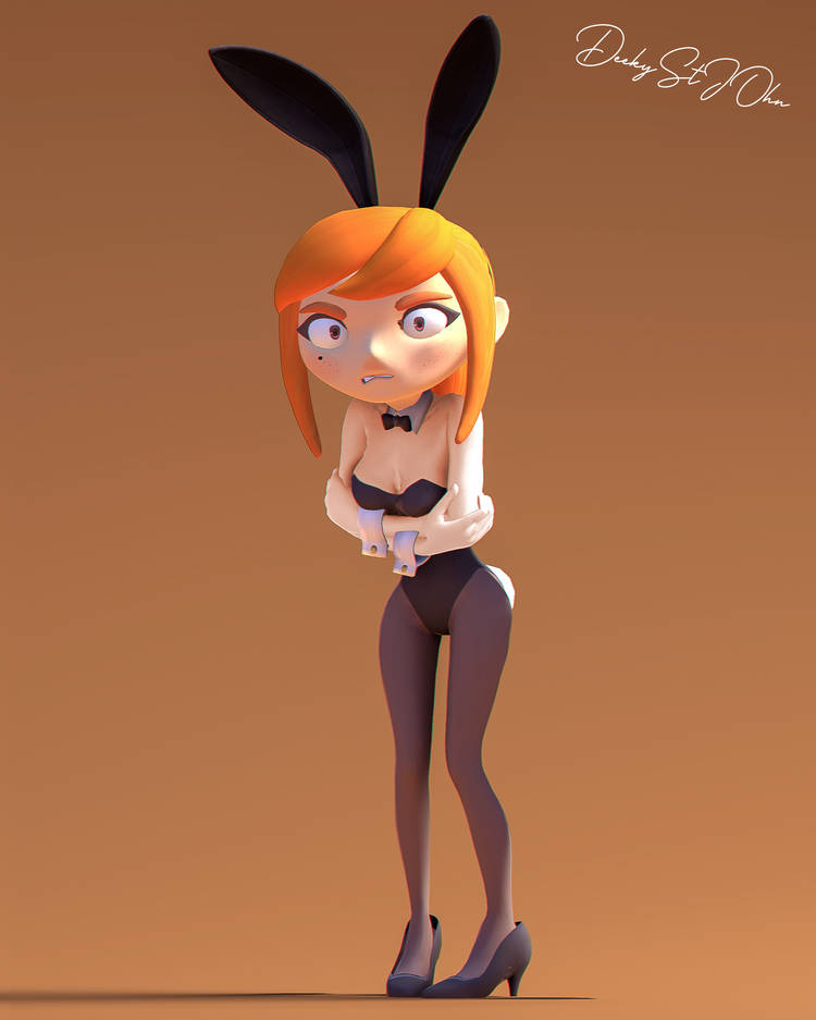 1girls 3d 3d_(artwork) angry angry_expression angry_face bunnysuit female female_only glitch_productions high_heels human_meggy meggy_spletzer pantyhose playboy playboy_bunny playboy_bunny_costume playboy_bunny_leotard playboy_outfit smg4 solo solo_female solo_focus